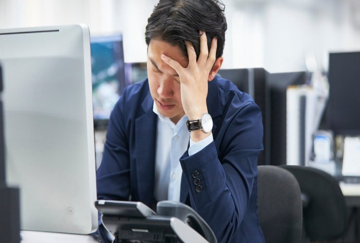Lavoratore stressato