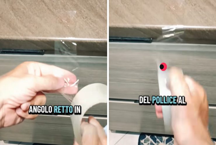 Trucco taglia nastro